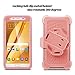 Galaxy Note 5 Case, BENTOBEN Samsung Galaxy Note 5 Case Shockproof Heavy Duty Hybrid Full Body Rugged Holster Protective Case for Samsung Galaxy Note 5 with Rotating Kickstand + Belt Clip (Rose Gold)