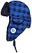 Best Winter Hats Big Kids Plaid Russian/Aviator Winter Hat (One Size) - Blue/Black