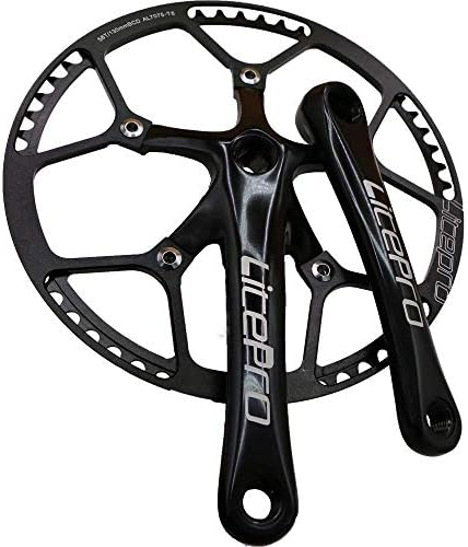 KXL 47T 53T 56T Alloy Folding Bike Crank Set With protective Cover Road Track Bicycle Chainset 170mm Crank 130PCD