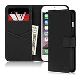 iPhone 6 Plus / 6S Plus Case, CaseCrown Wallet Case (Black)
