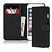 iPhone 6 Plus / 6S Plus Case, CaseCrown Wallet Case (Black)