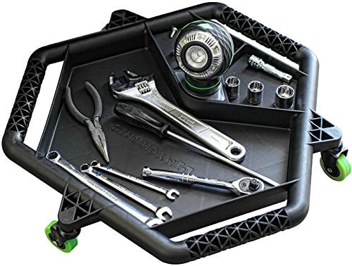 Mychanic Tool Creeper with POD Light With Easy-rolling swivel casters And Batteries