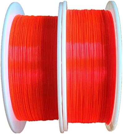 WHATOOK 1.0mm 0.039" diameter Ultra Super Flex Replacement Bowsight Fiber 1m 40" long Red Green and Orange to choose (Red)