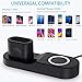 ROITON for Apple Watch iWatch Charger Stand, 4 in 1 Phone Charging Stand Dock Holder for iPhone, Apple Watch Series 4/3/2/1 & AirPods, Charge Station for iPhone Xs Max/Xs/Xr/X/8/8 Plus