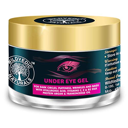 Wildvedic Naturals Under Eye Cream GEL - For Dark Circles, Puffiness, Wrinkles and Bags - 50g 1 Wildvedic Naturals Under Eye Cream GEL - For Dark Circles, Puffiness, Wrinkles and Bags - 50g