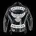 Veteran Iron-On Embroidered Patch Biker Jacket Rider Vest Rocker Size 12 XL USA (Reflective Grey Top)