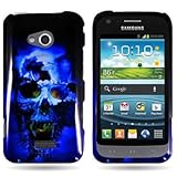 CoverON® Slim Hard Case for Samsung Galaxy Victory 4G LTE with Cover Removal Tool - (Blue Skull)