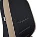 BDK Venice Series Car Seat Covers for Auto - Beige Stripes on Flat Black Cloth - Universal Fit 9 Piece