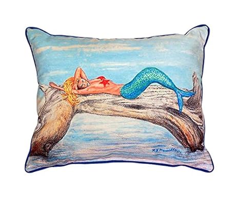 Outdoor Pillow Patio Furniture Accessories Betsy Drake Mermaid