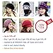 HINDAWI Winter Hats for Women Outdoor Warm Knit Snow Ski Crochet Skull Cap with Visor Red