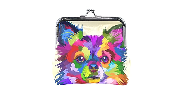 Amazon.com: JUAMA Monedero vintage colorido Chihuahua perro bolsa de cambio  con hebilla de bloqueo de beso PU carteras cierre de cierre para mujeres  niña : Ropa, Zapatos y Joyería