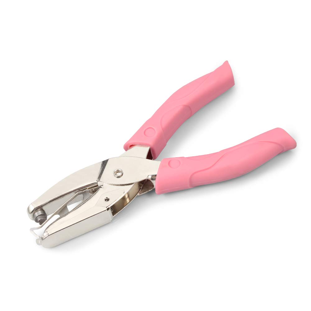 LEONTOOL Heart Metal Paper Hole Punch 6-Inch Single Handheld Hole Paper Puncher Office Paper Punch Hand Tool for Binder Ticket DIY Craft Tags Scrapbook Greeting Cards