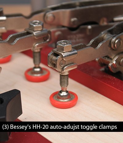 Professional Coping & Crosscut Sled w/Auto-Adjust Toggle Clamps