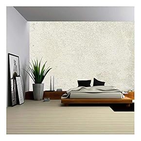 White Wall Texture Grunge Background Delicate Scratches - Removable Wall Mural | Self-Adhesive Large Wallpaper - 66x96 inches