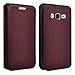 Galaxy J3, Samsung Galaxy Express Prime and J3 Case Flip PU Leather Fold Wallet Pouch Premium Faux Leather Wallet Flip Cover by Zase ® Slim Fit (Solid Brown)