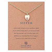 Heyuni.Heart-Shaped Necklace Message Card Best Gift Pendant Necklace Jewelry