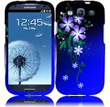 Nightly Flower Design Hard Case Cover for T-Mobile Samsung Galaxy S 3 S3 III i9300 i747 T999 L710 i535 Sprint Galaxy S3