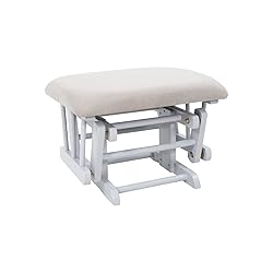 Naomi Home Glider and Ottoman Set Light Gray/Light