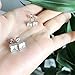 CZ Diamond Stud Earrings Sterling Silver Princess Cut Square Cubic Zirconia Stud Earrings,Classic Fashion Square Stud Earrings 8mm,Sparkly Square Cubic Zirconia Earrings,Women Hypoallergenic Earrings