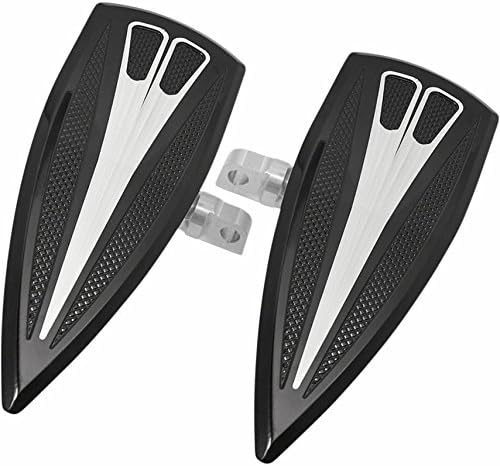RC Components RC-MFLB-02E Majestic Passenger Floorboards Eclipse for 1993-Newer FLT/FLH Touring models such as Street Glides, Road Glides, Ultras and Electra Glides