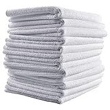 Microfiber Towels - Reusable, Quick Drying, Durable, Premium All-purpose Cleaning Cloths, 12 pack or 24 pack (13 in. x 13 in.)