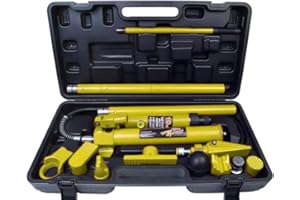 12-Ton Porta Power Kit, Heavy-Duty Auto Body Frame Repair Kit with Storage Case,8800 LBS Portable Hydraulic Jack Ram and Oil 