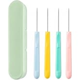 RIGHTWELL Sugar Stir Needle, 4 Pieces, 13.2 cm, Cookie Scribe Needles, Cake Decorating Tool, Green, for Baking