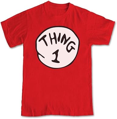 The Cat in The Hat 'Thing 1' T-Shirt: Amazon.co.uk: Clothing
