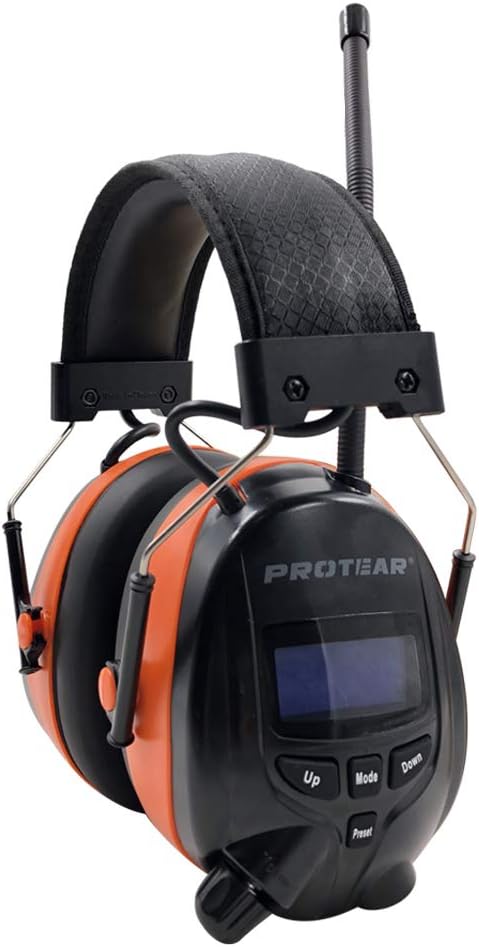 PROTEAR Ear Defenders with DAB+/FM Radio & Bluetooth 5.3, Noise Cancelling Wireless Headphones for Workshop Garden/Mowing,SNR 30dB - Image 4