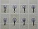 Set of 8 Suction Cup Clips Hooks for Bathroom, Kitchen, Laundry Room, Office