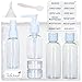 Tovla TSA Approved Travel Toiletry & Cosmetic Bottles Set Quality Clear Plastic | 10 Piece Bottle & Accessory Set