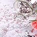 Tatuo 60 g Metallic Foil Star Confetti Sequin for Wedding Bachelorette Bridal Shower Party Decoration (Rose Gold and Silver)