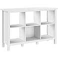 Bush Furniture Broadview 6 Cube, Home Office Storage Solution, Compact Shelving Unit for Workspace, Multi-Purpose Organizer for Books, 30W, Pure White