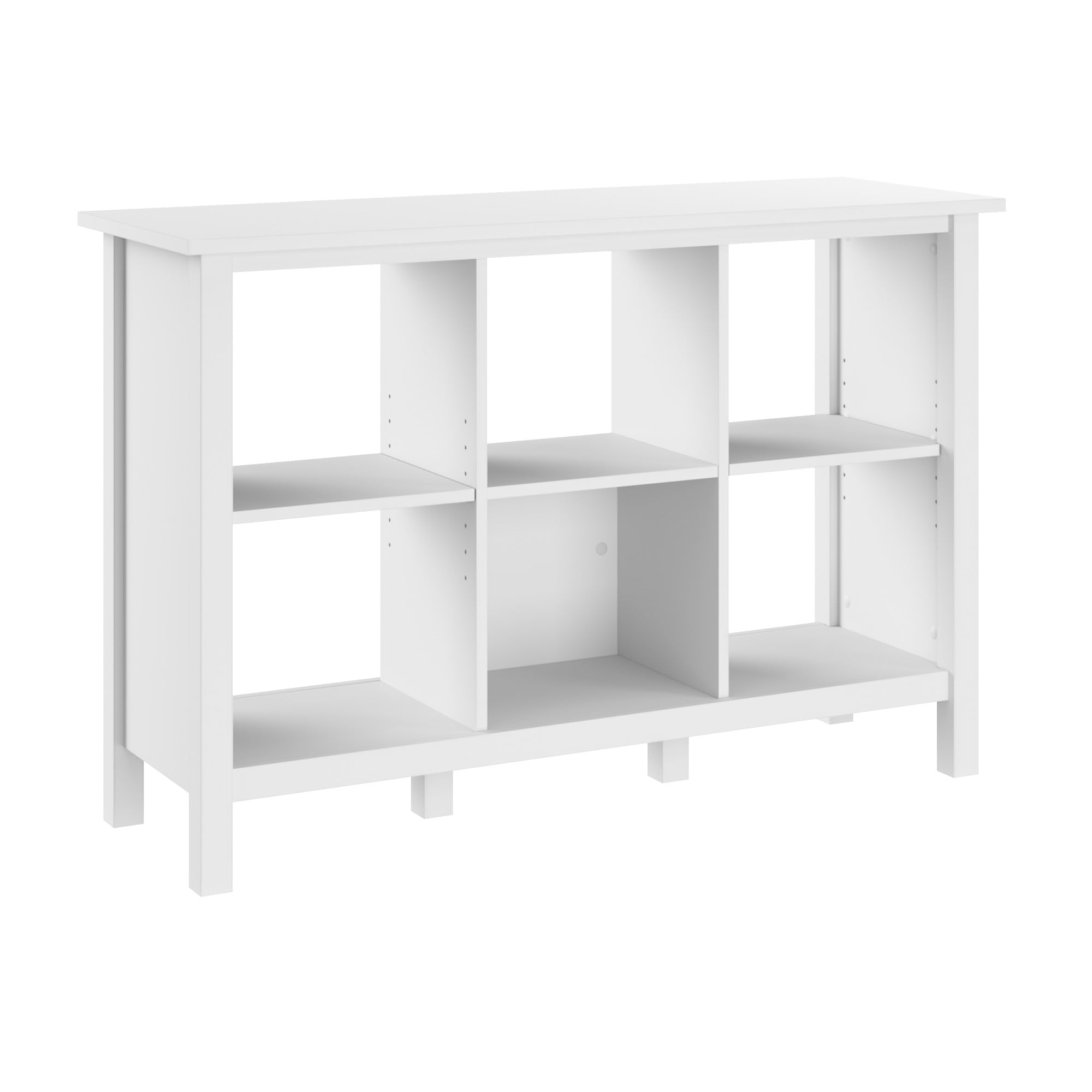 Mua Bush Furniture Broadview 6 Cube Organizer in Pure White trên Amazon