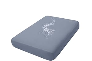 hyha Waterproof Couch Cushion Covers, Replacement Chair/Sofa Cushion Covers, Stretch Sofa Seat Cushion Slipcovers, Soft Flexibility Couch Covers for Pets with Elastic Bottom (Medium, Grey)