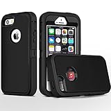 iPhone 5S Case,iPhone SE Case,Fogeek Heavy Duty PC and TPU Combo Protective Defender Body Armor Case for iPhone 5S,iPhone SE and iPhone 5 with Finger Print Function(Black)