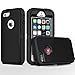 iPhone 5S Case,iPhone SE Case,Fogeek Heavy Duty PC and TPU Combo Protective Defender Body Armor Case Compatible for iPhone 5S,iPhone SE and iPhone 5 with Fingerprint Function (Black)