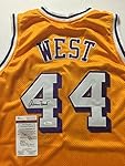 Autographed/Signed Jerry West Los Angeles LA Lakers Yellow Basketball Jersey JSA COA