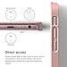 iPhone 6S Case, elago® [Outift Matrix][Rose Gold] - [Premium Hybrid Construction][Brushed Aluminum][Spark Design Award] - for iPhone 6/6S