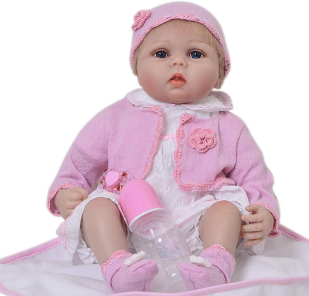 Prezzo Candyana Reborn Bambola 55cm Simulazione Bambino Blu Occhi Giallo Capelli Carino Natale Ragazza Bambole Regalo Offerte