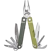 LEATHERMAN Bond 14-in-1 Lightweight Multi-Tool, Camping, EDC, Mossy Slate | 420HC Blade, Spring-Action Pliers, Screwdrivers &amp; Scissors for Camping, Hiking &amp; EDC