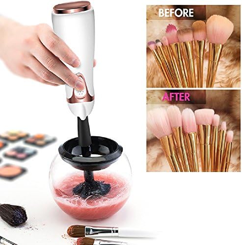 Makeup Brush Cleaner and Drier in Seconds By Shamascus | Professional Washing Cosmetic Brushes Cleaner Tool
