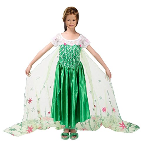 Eyekepper Princess Elsa Party Dress Costume With Flower Cape - Want It All Eyekepper Princess Elsa Party Dress Costume With Flower Cape - Want It All