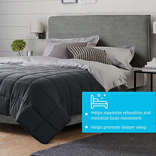 Bedsure Weighted Blankets 12lbs Twin 48 x 72 inches,Twin Size Grey