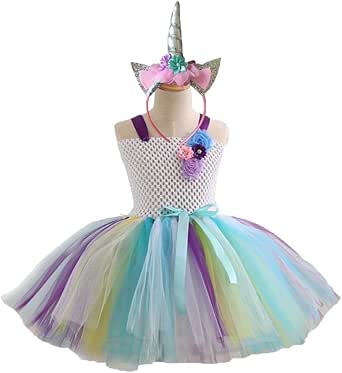 Amazon.com: Toyvian Unicorn Tutu Dress Costume Princess ...