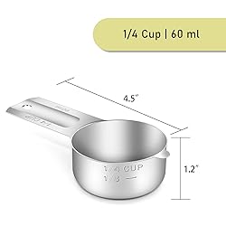 BERYLER® 2 Pack 1/4 Cup