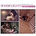 Closet Light Cupboard Motion Sensor Rechargeable Cabinet Counter Stairs Lighting Drawer Bar Wireless Night Sensing lights Safe Magnetic Strip 10 LED 2 Pack Stick-on Anywhere Warm White