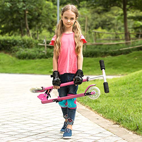 Trottinette 3 Roues WeSkate FB-903 - Guidon Réglable 77-87cm, Roues Lumineuses, Pour Enfants 3-12 Ans