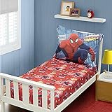 Amazing Spiderman Toddler Bed Sheets - 2pc (Pillow Case and Fitted Sheet Set) Gotcha theme by Marvel