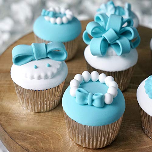 SUBANG 800 Pieces Christmas Mini Tulip Cupcake Liner Baking Cups Muffin Tins Treat Cups Foil Metallic Cupcake Liners for Weddings,Birthdays,Baby Showers - Thumbnail 4